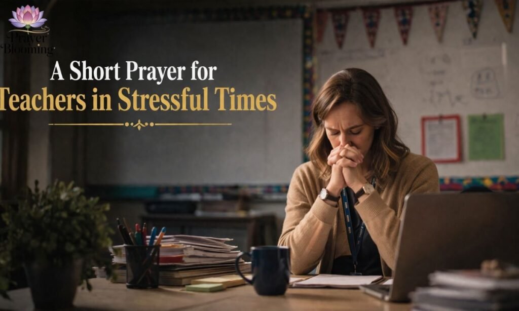 A Short Prayer for Teachers in Stressful Times
