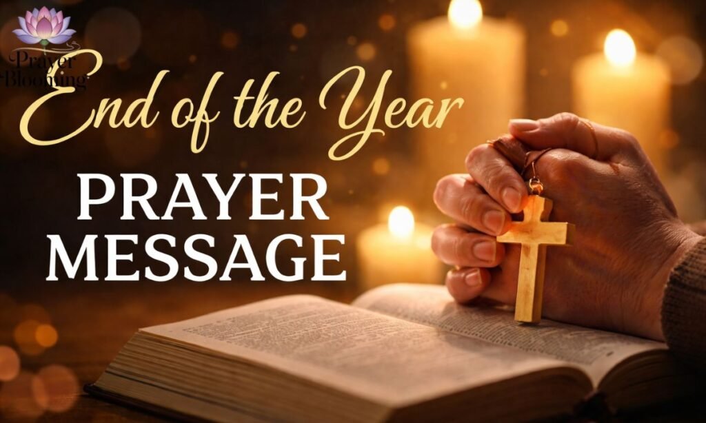 End of the year prayer message