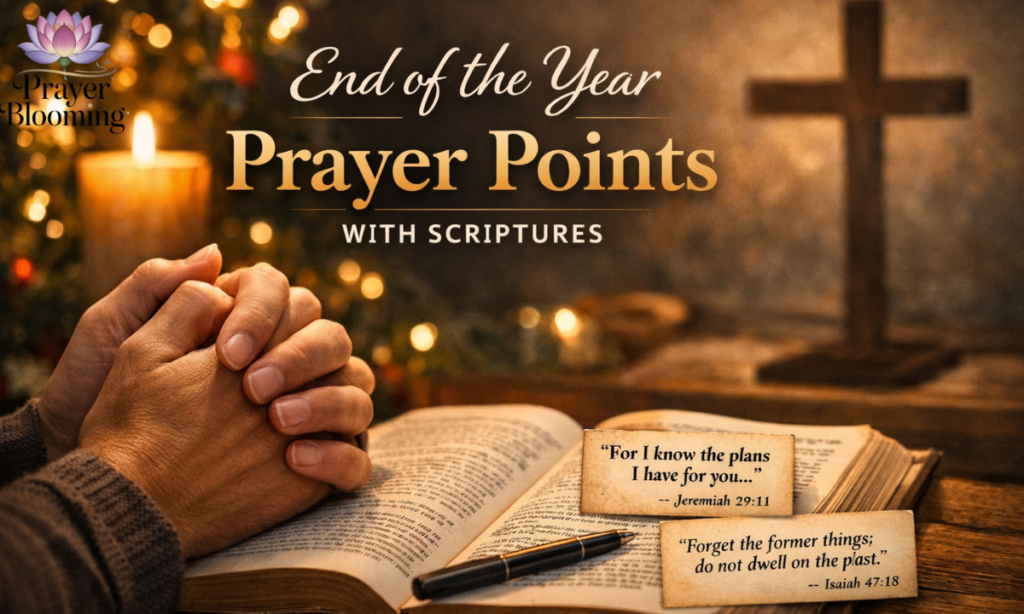 End of the year prayer points with scriptures