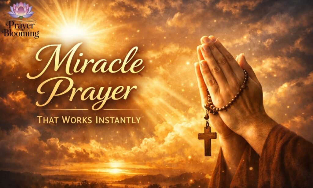Miracle prayer that works instantly