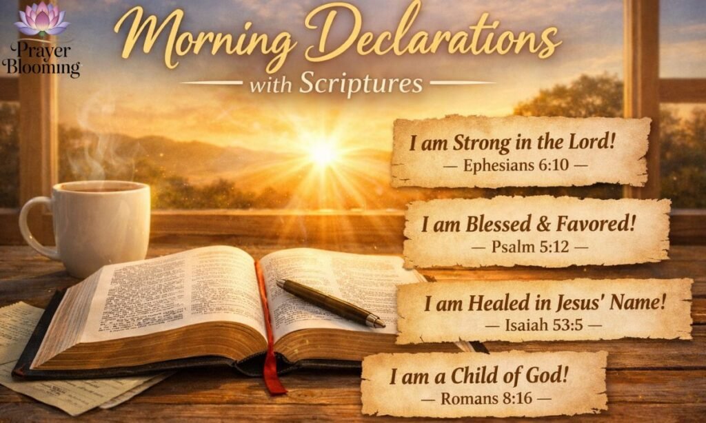 Morning declarations with scriptures