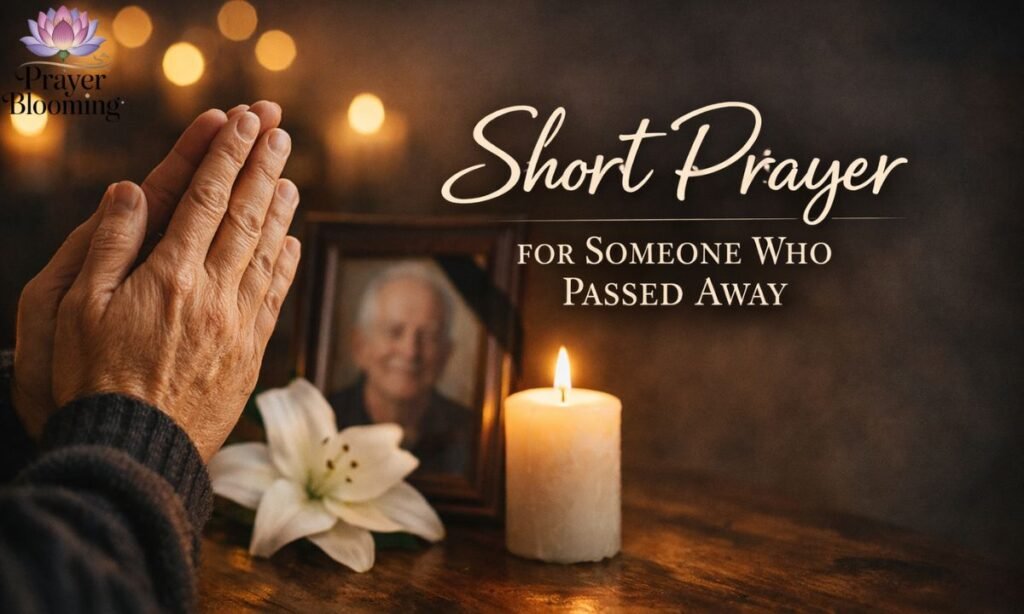 Short prayer for someone who passed away