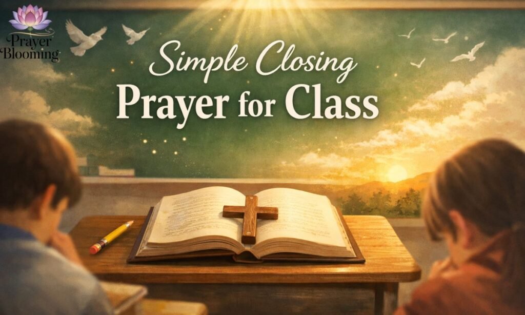 Simple closing prayer for class