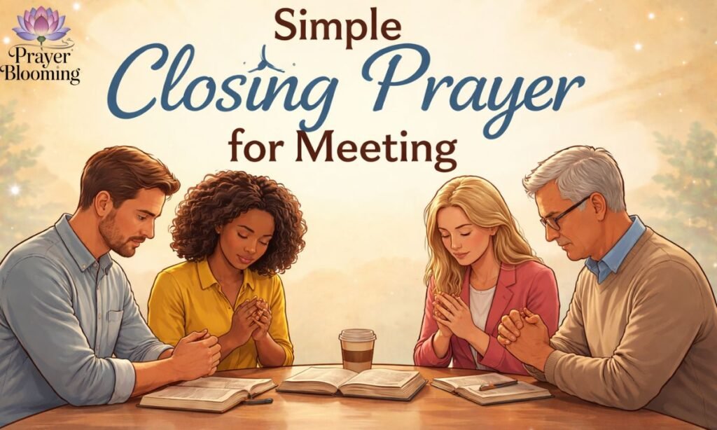 Simple closing prayer for meeting