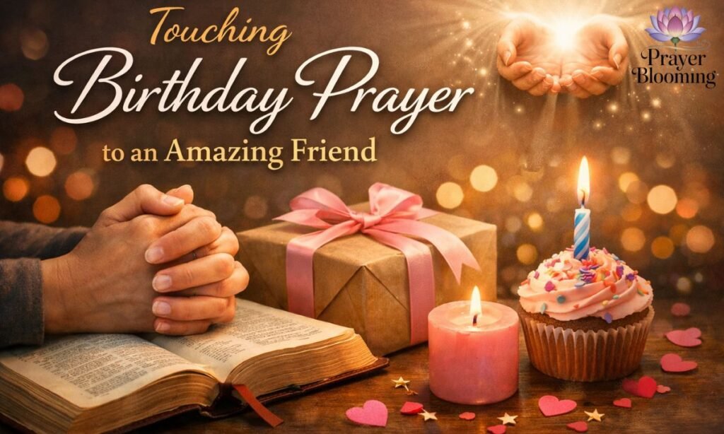 Touching birthday Prayer to an amazing friend