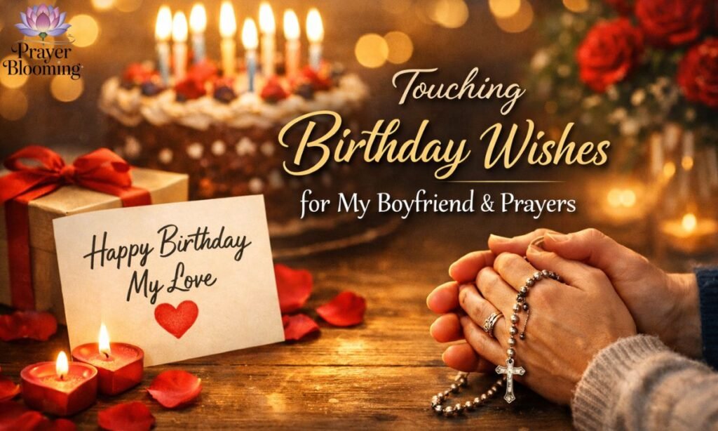 Touching birthday wishes for my boyfriend and Prayers