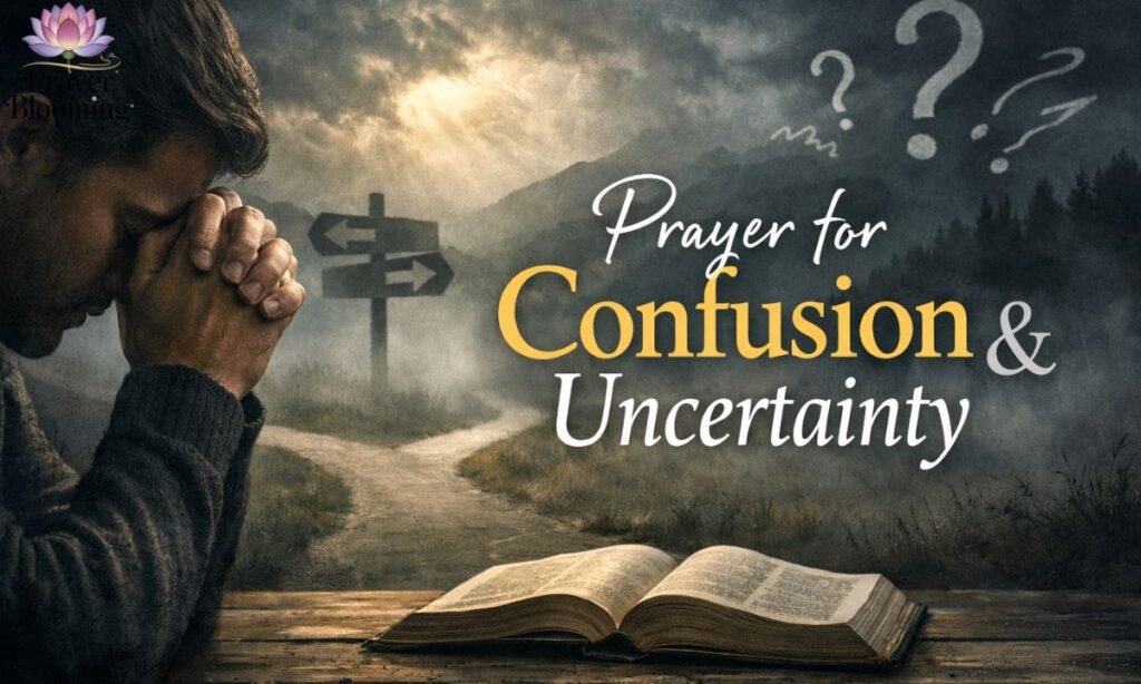 prayer for confusion and uncertainty