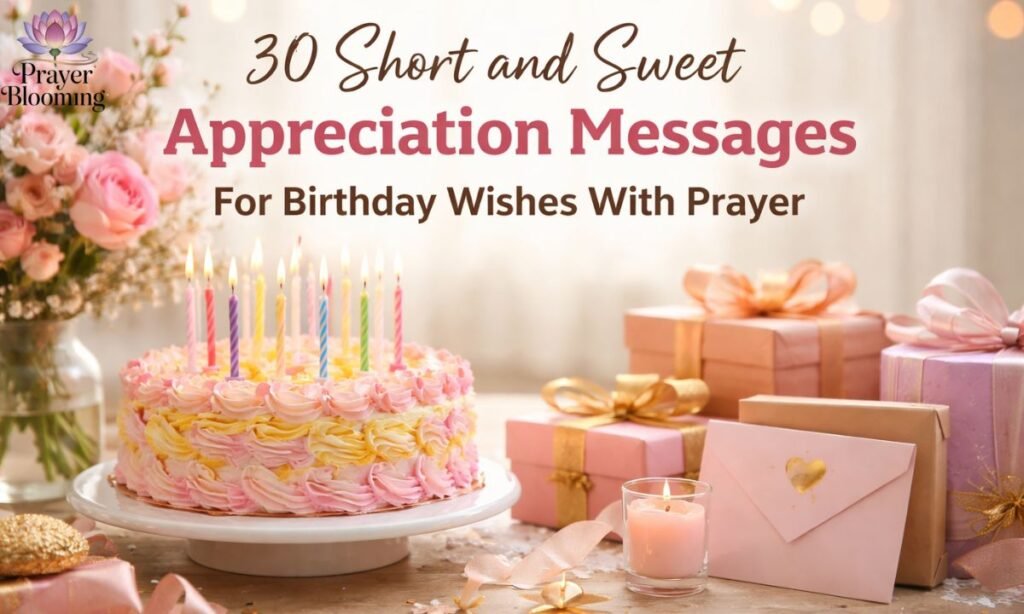 30 Short and Sweet Appreciation Messages For Birthday Wishes With Prayer