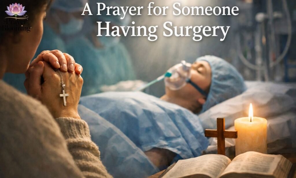 A prayer for someone having surgery