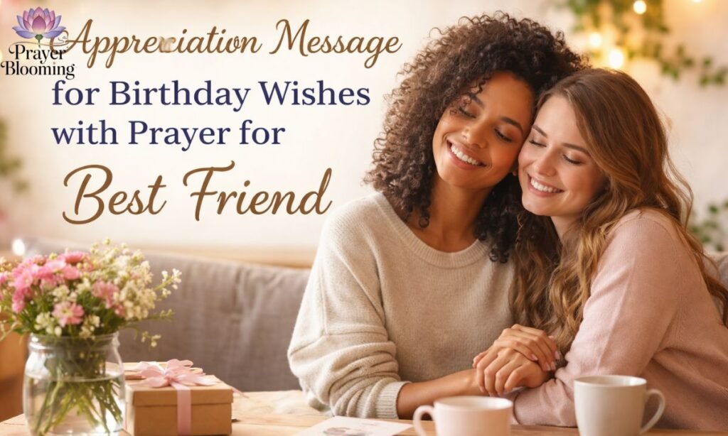 Appreciation message for birthday wishes with prayer for best friend
