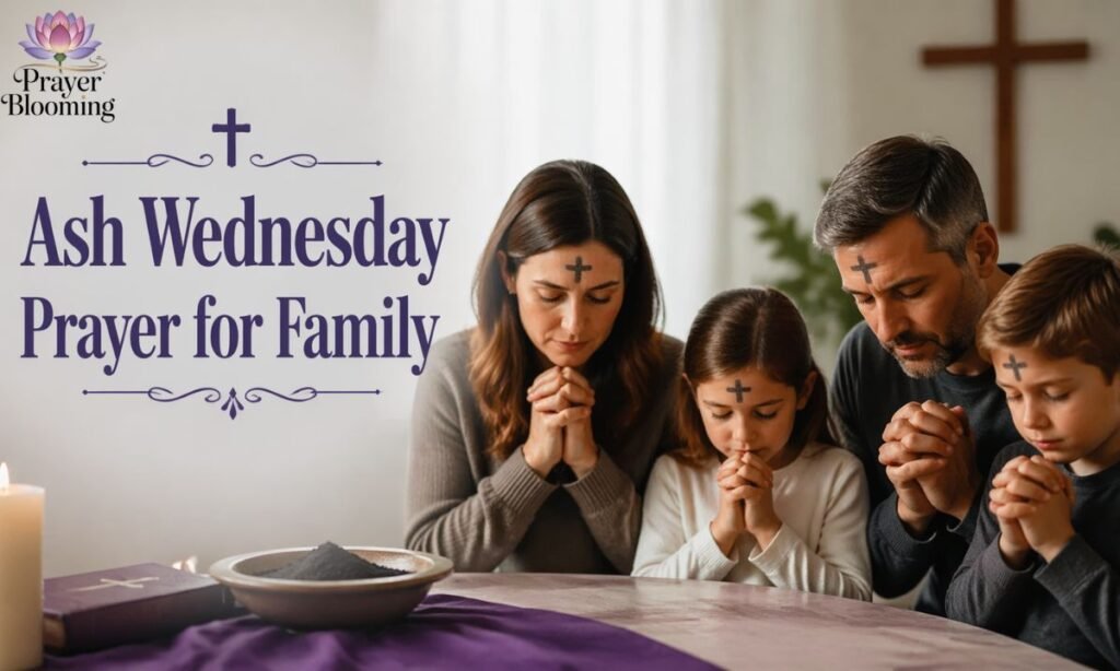Ash Wednesday prayer for family