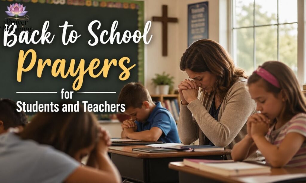 Back to school prayers for students and teachers