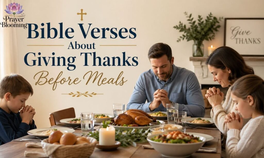 Bible Verses About Giving Thanks Before Meals