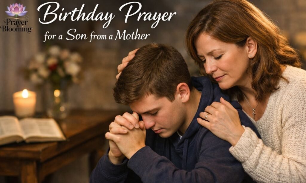 Birthday prayer for a son from a mother