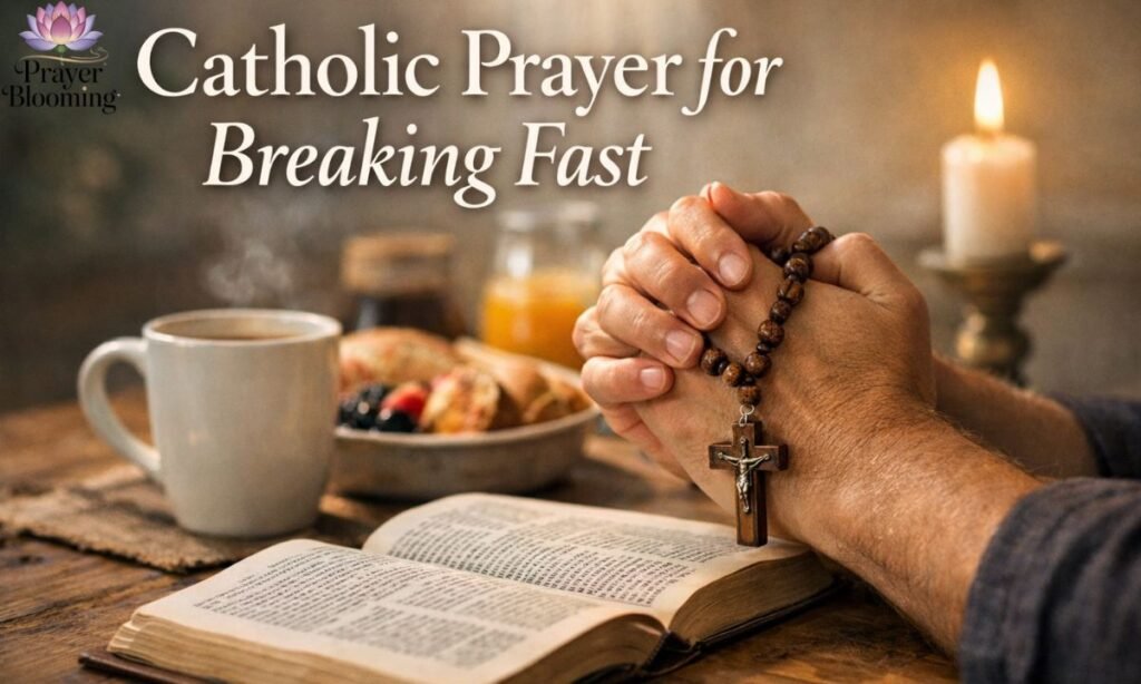 Catholic prayer for breaking fast
