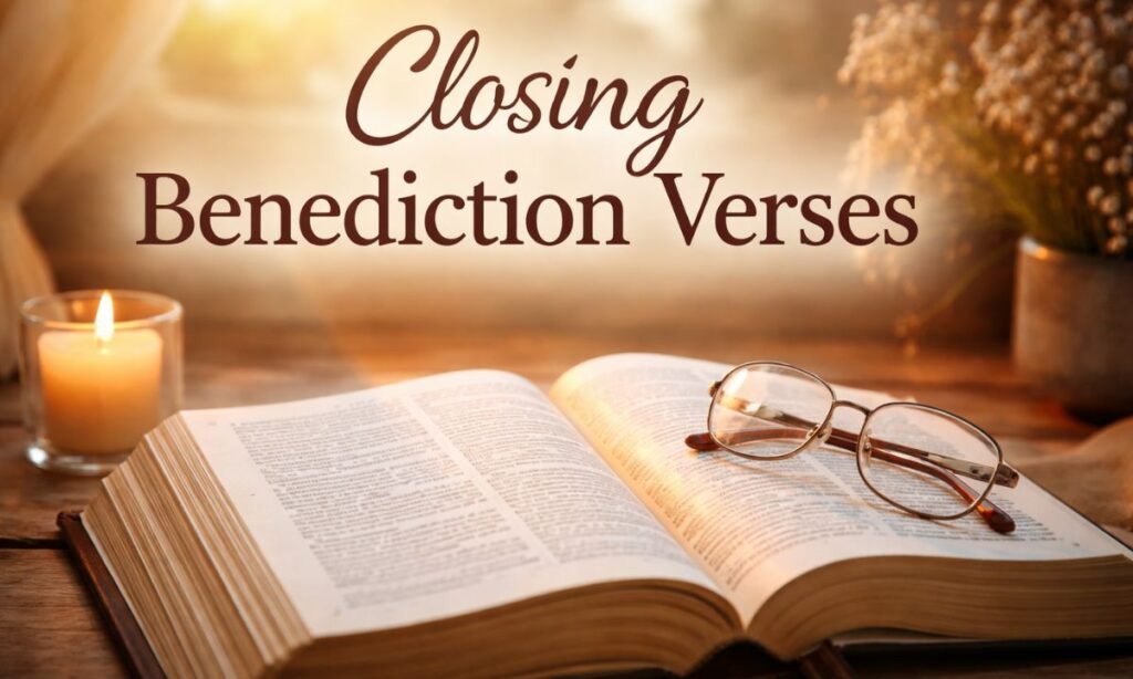Closing benediction verses