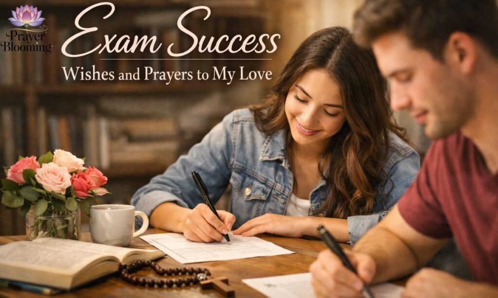 Exam success wishes and prayers to my love
