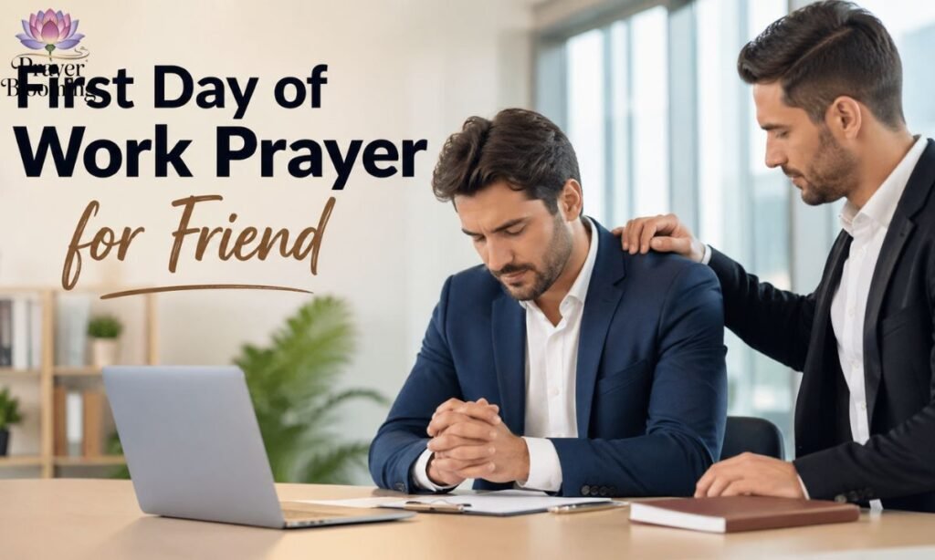 First day of work prayer for friend