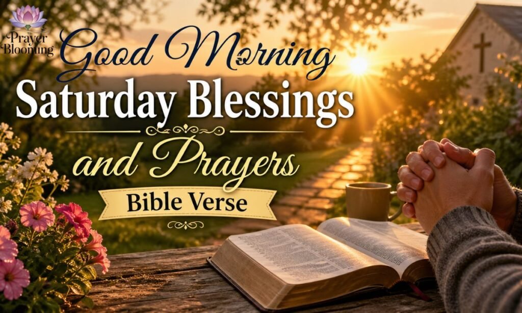 Good morning saturday blessings and prayers bible verse