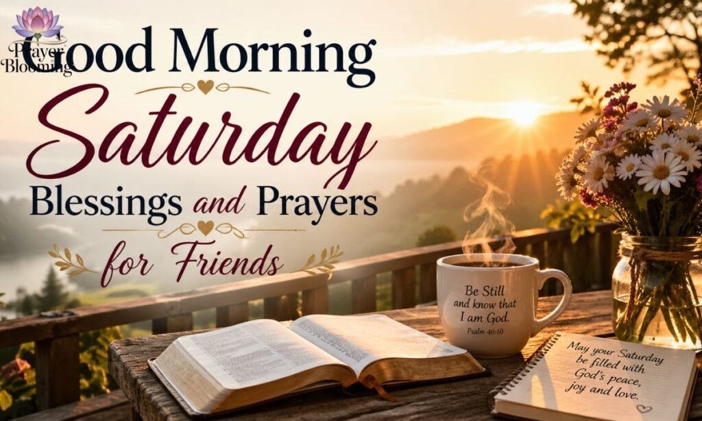 Good morning saturday blessings and prayers for friends