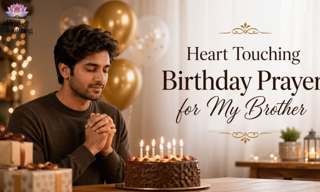 Heart touching birthday prayer for my brother