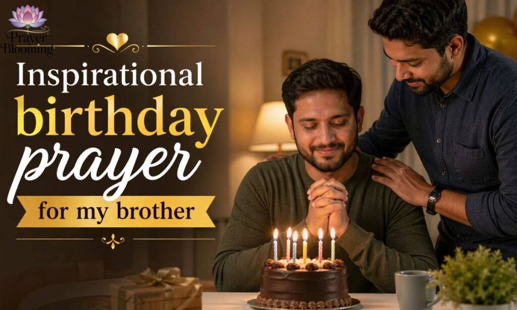 Inspirational birthday prayer for my brother