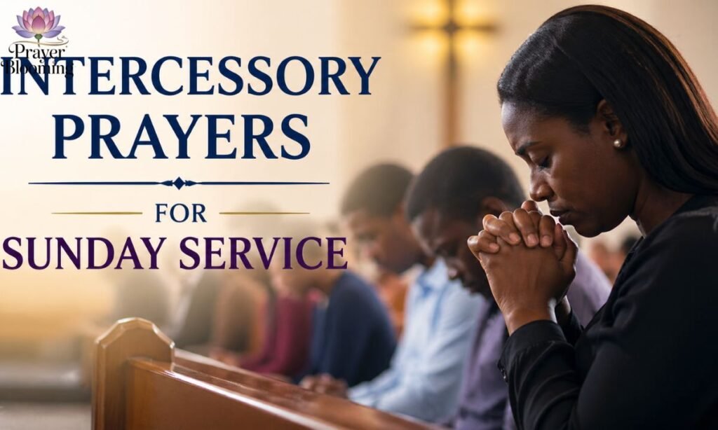 Intercessory prayers for Sunday service