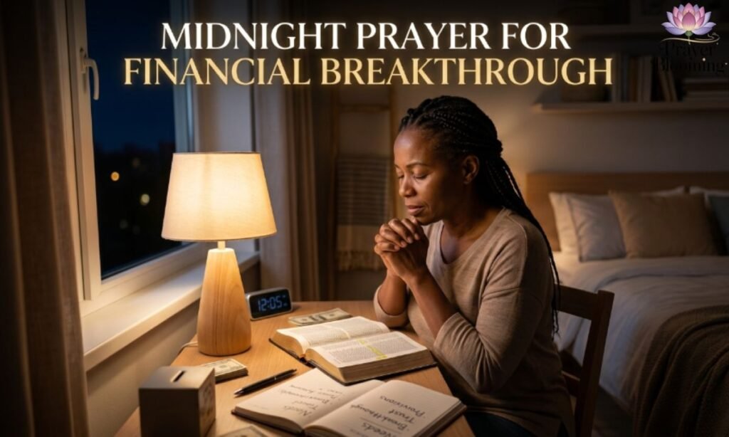 Midnight prayer for financial breakthrough