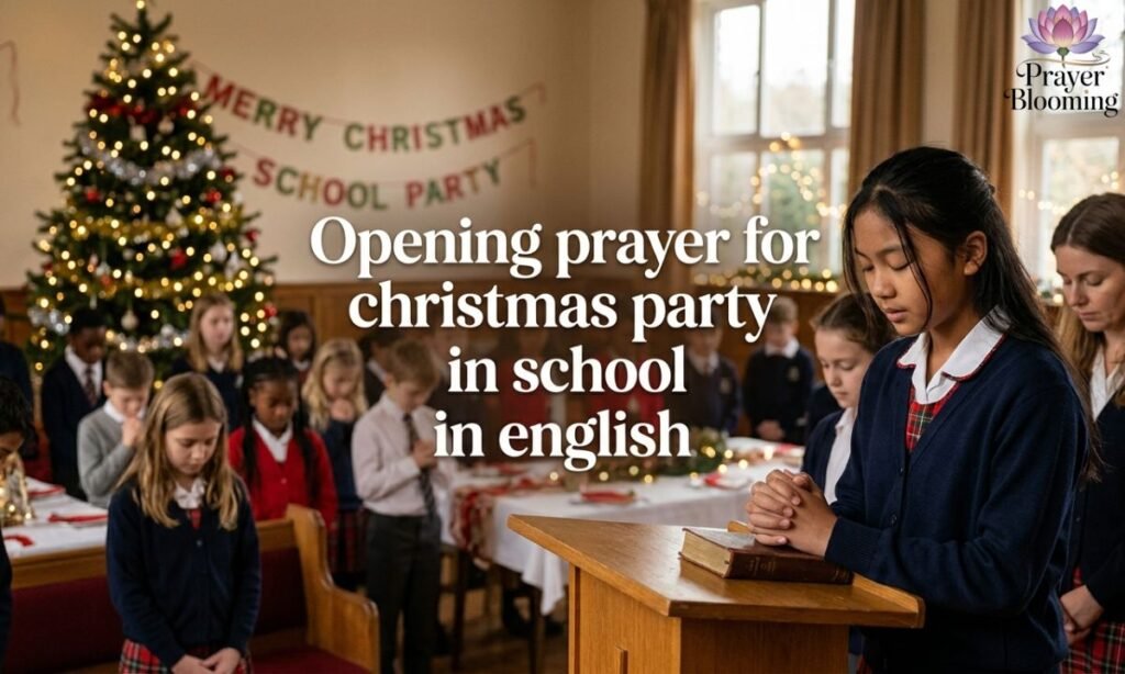 Opening prayer for christmas party in school in english
