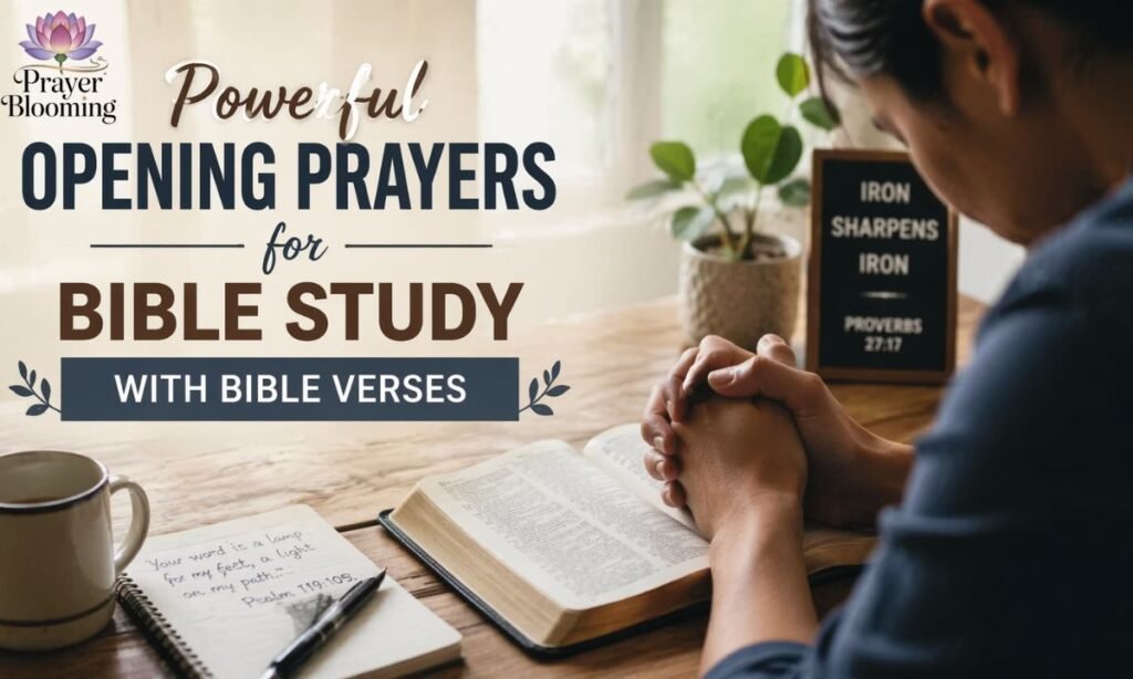 Powerful Opening Prayers for Bible Study with Bible Verses