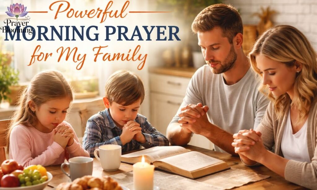 Powerful morning prayer for my family