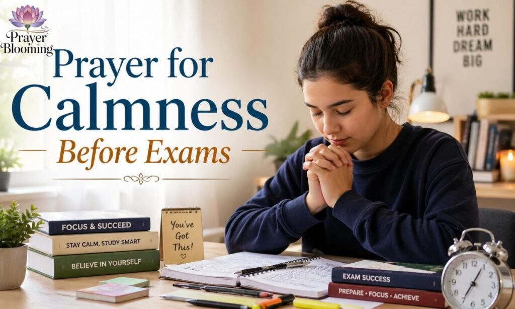 Prayer for Calmness Before Exams