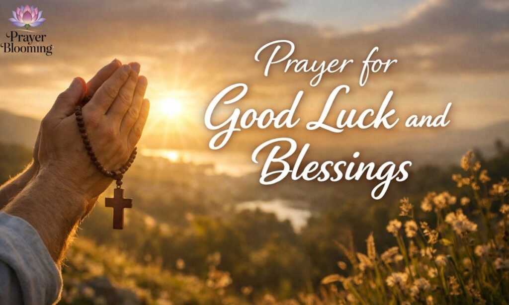Prayer for good luck and blessings