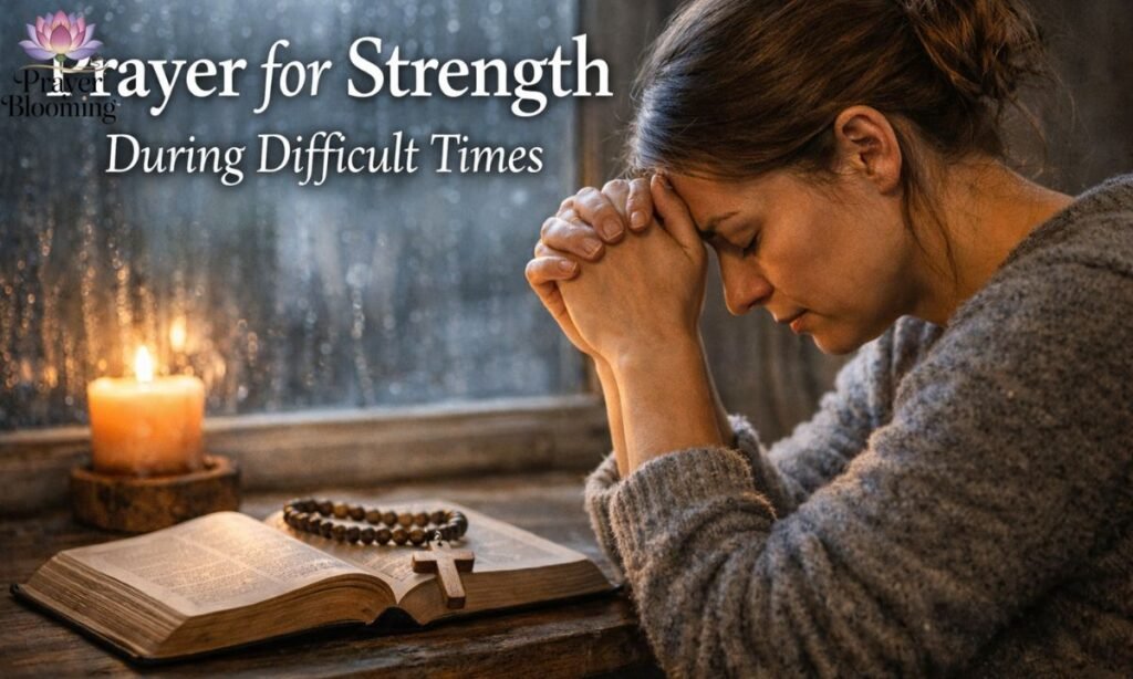 Prayer for strength during difficult times