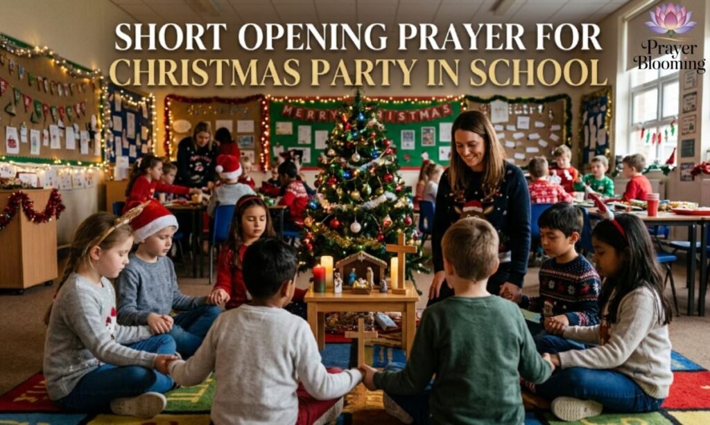 Short opening prayer for christmas party in school