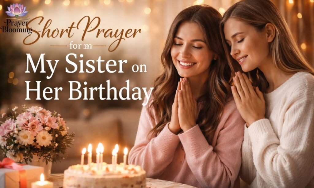Short prayer for my sister on her birthday