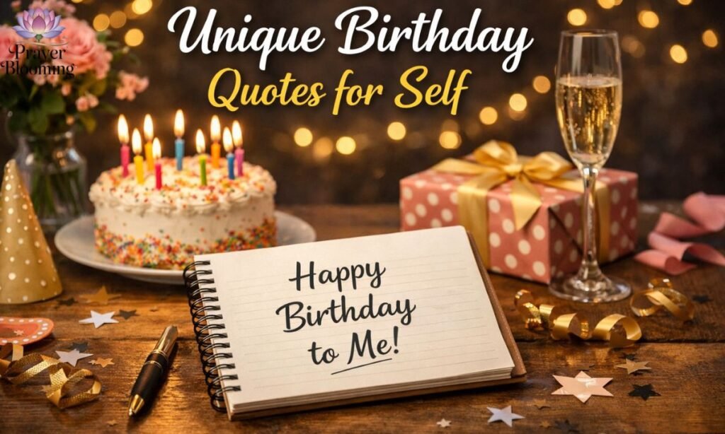 Unique birthday quotes for self