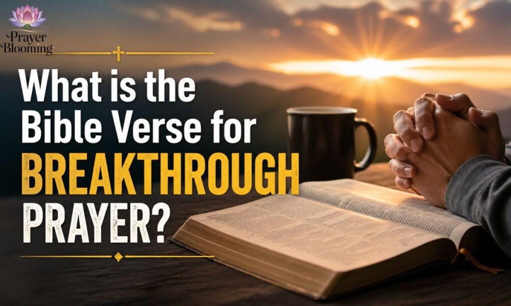What is the Bible Verse for Breakthrough Prayer