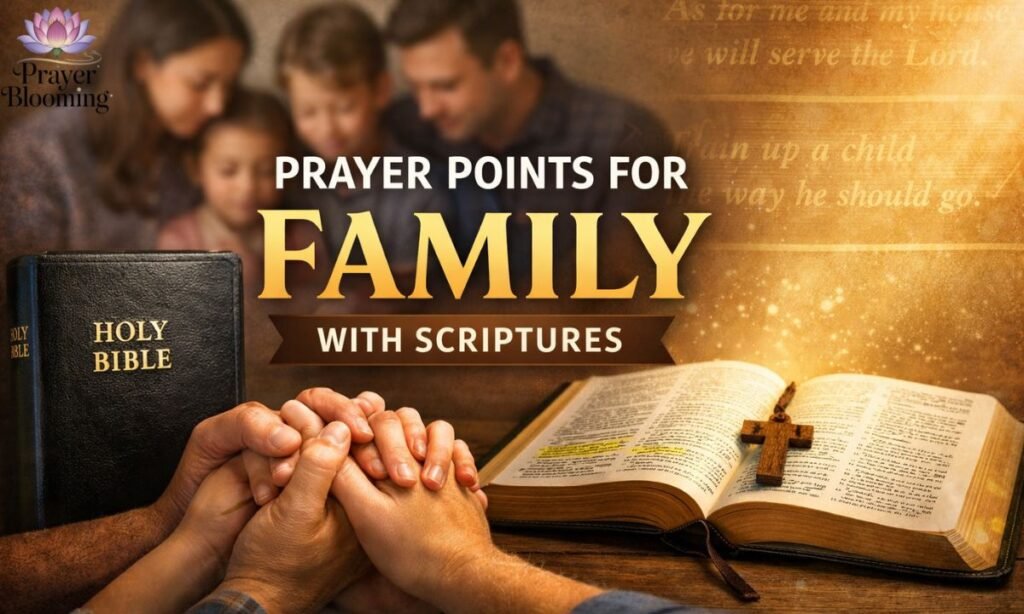 prayer points for family with scriptures