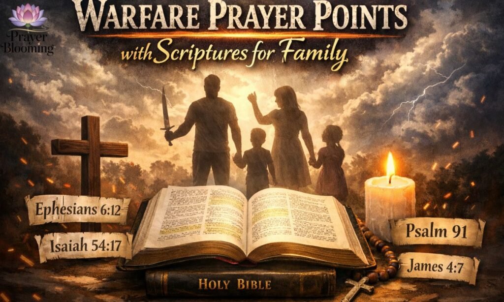 warfare prayer points with scriptures for family