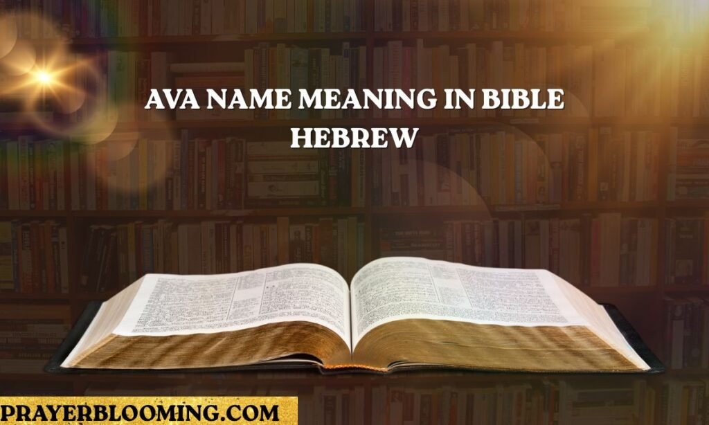 Ava Name Meaning in Bible Hebrew