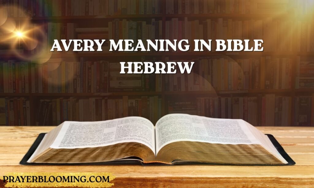 Avery meaning in Bible Hebrew