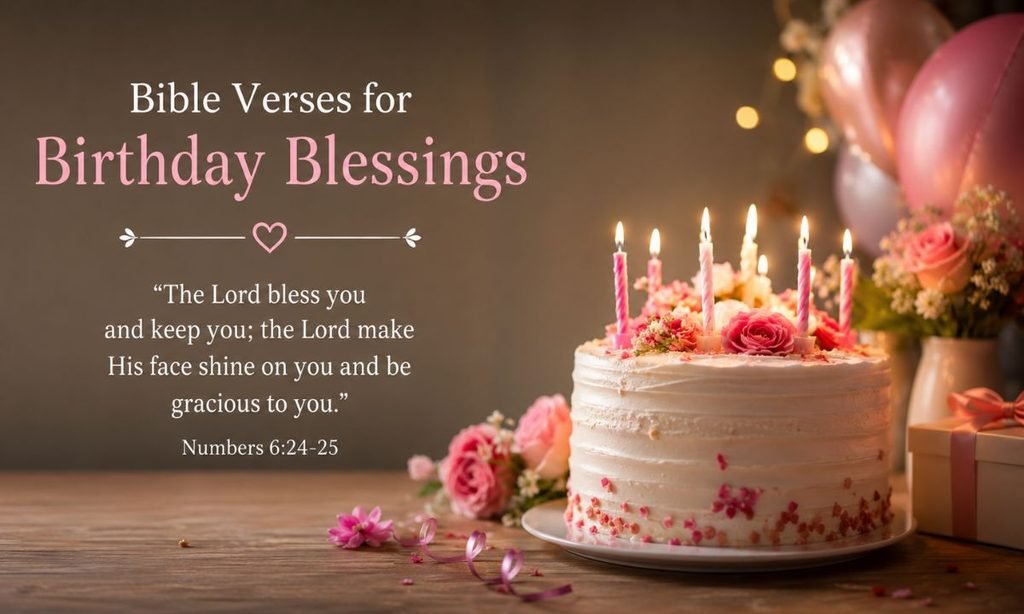 Bible Verses for Birthday Blessing Images