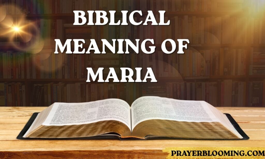 Biblical Meaning of Maria (1)