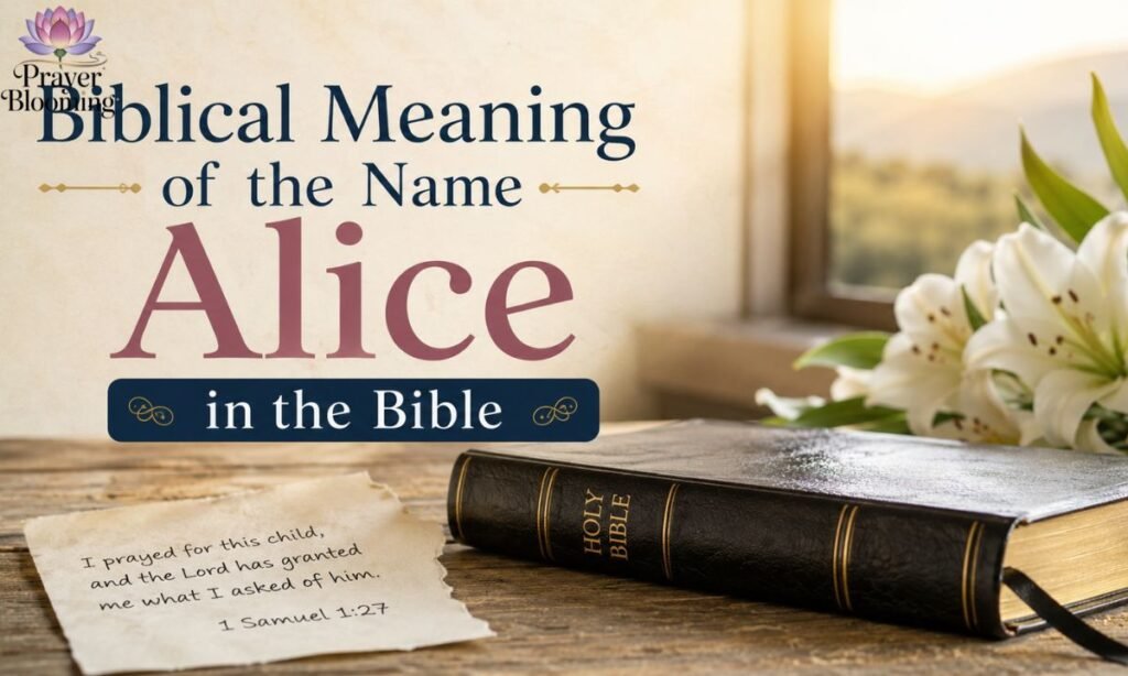 Biblical meaning of the name alice in the bible
