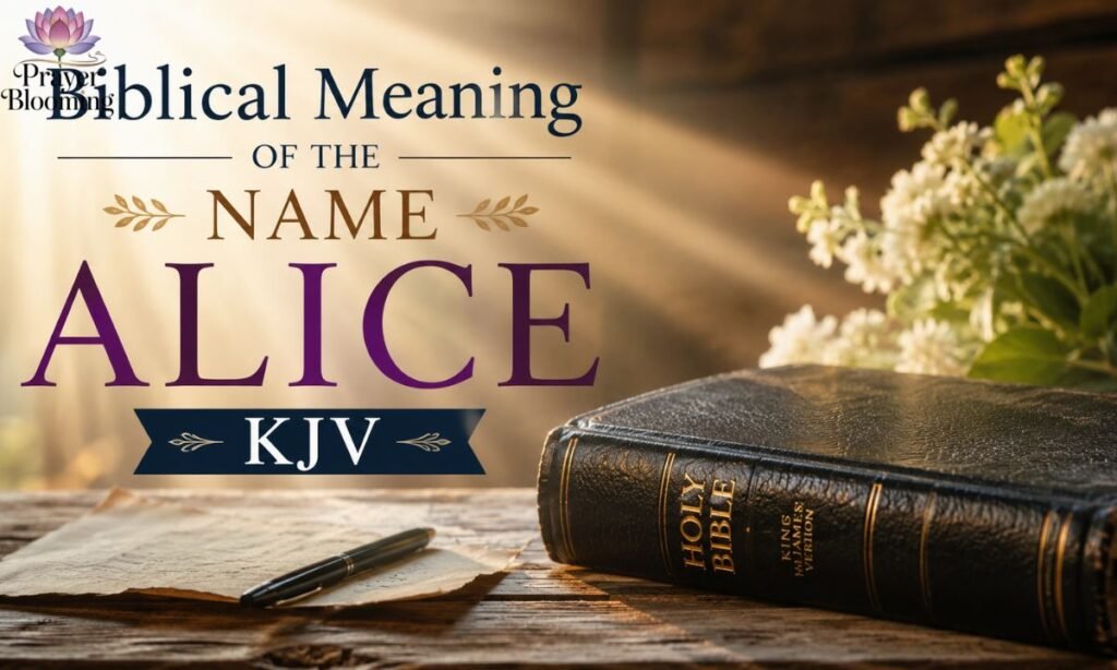 Biblical meaning of the name alice kjv