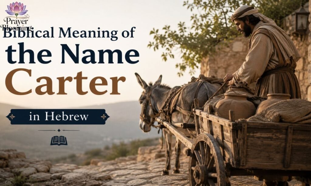 _Biblical meaning of the name carter in hebrew