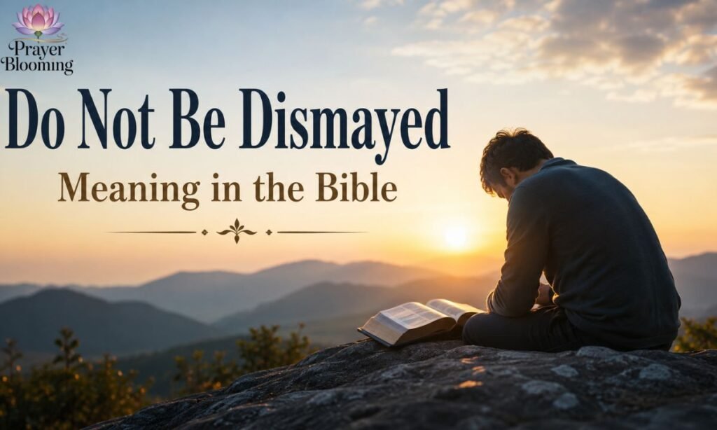 Do not be dismayed meaning in the Bible