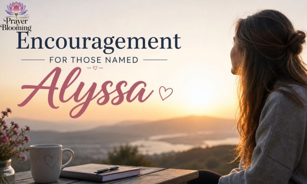 Encouragement for Those Named Alyssa