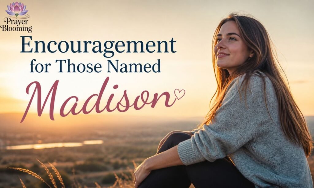 Encouragement for Those Named Madison